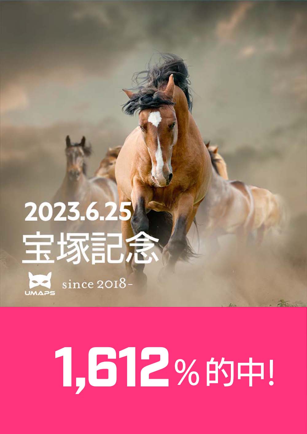 1,612%的中｜宝塚記念（G1）2023年6月25日｜◎イクイノックス１着, ▲スルーセブンシーズ２着, ◯ジャスティンパレス３着｜UMAPS重賞分析